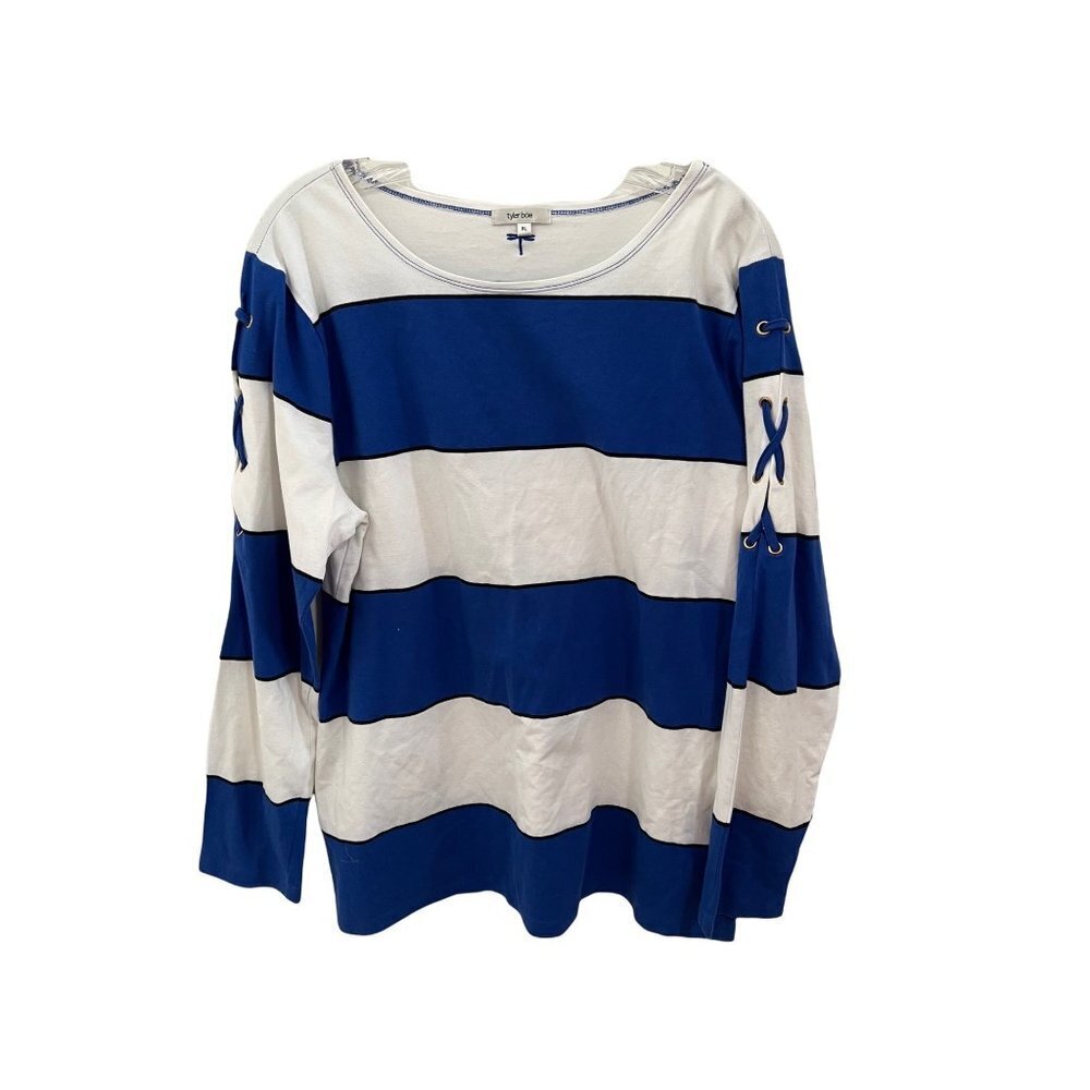 Tyler Boe Stripe Boat Neck Long Sleeve size xl